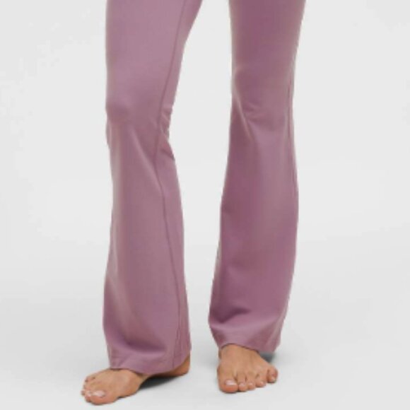 NWT Lululemon Groove Nulu Folder-Waist Flared Pant (Lavender Lux) Size 12 - Picture 2 of 5